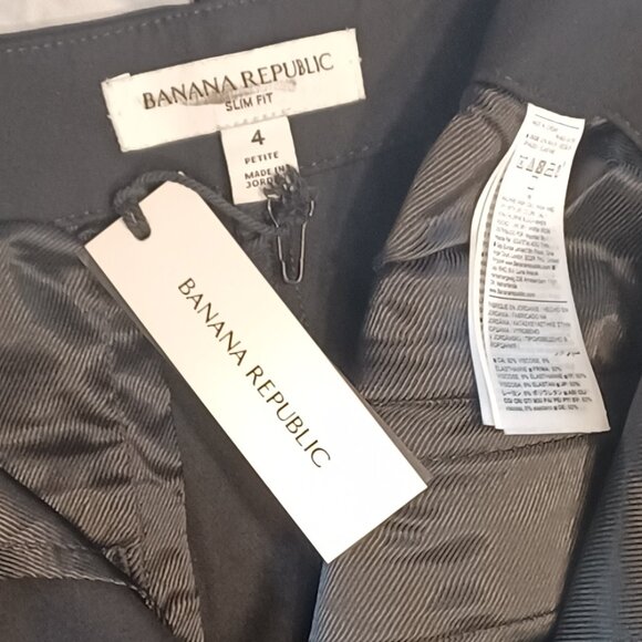 NWT 4P Black Banana Republic High Rise Modern Slim Refined Ankle Pant Dress Pant - Picture 6 of 7